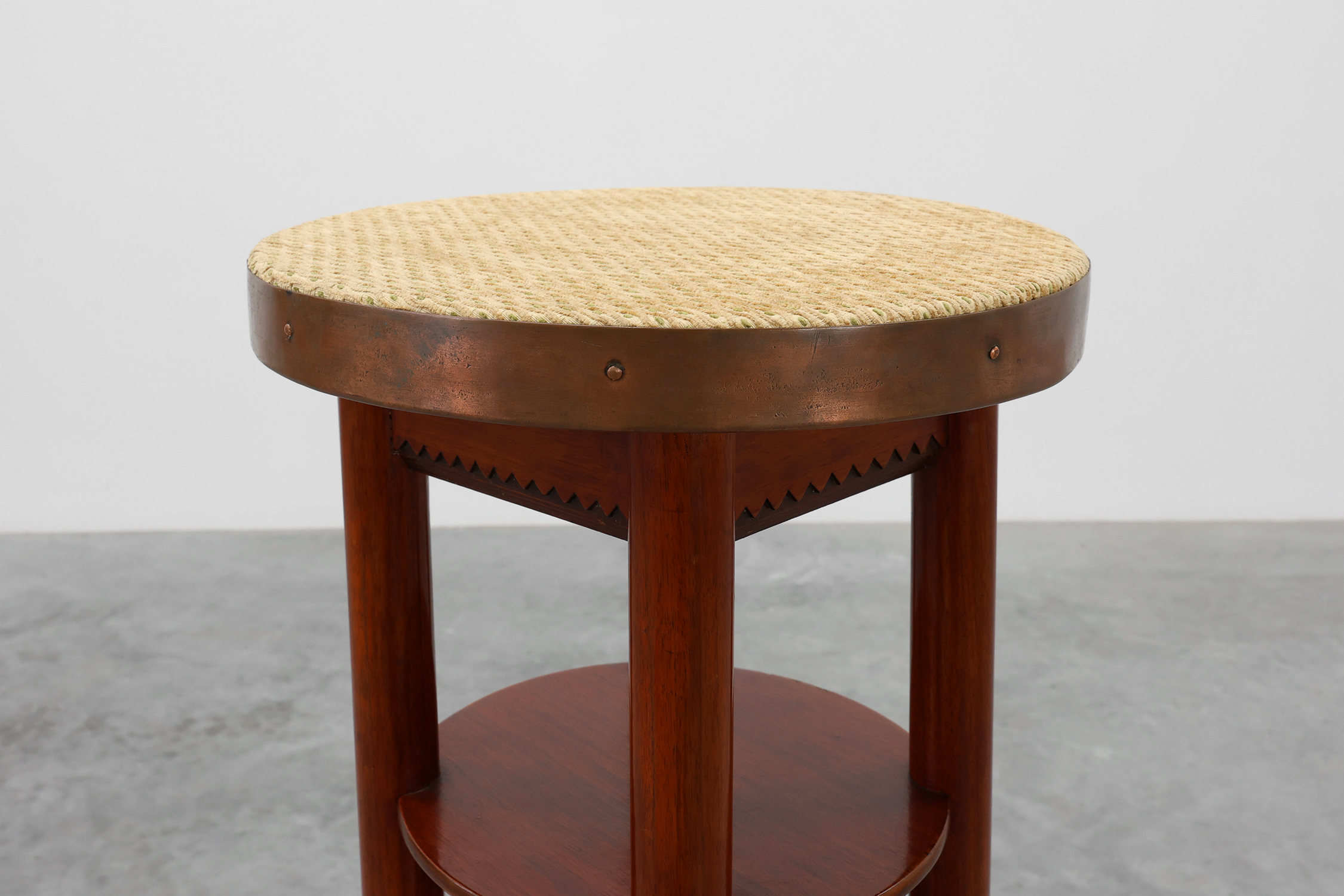 Vienna secession pedestal in wood and copper, Austia ca. 1910thumbnail